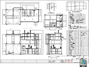 CDE 凝集沈殿処理装置 標準図 CDE-08 DXF CAD