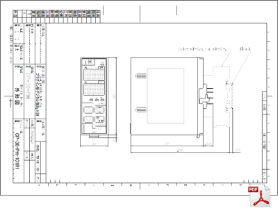 標準仕様図 計測機器 pH記録計 CP-30-PH