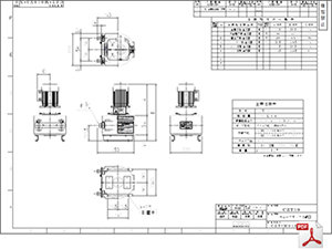 ケミカル機器 チューブポンプ CZT-19 標準図 PDF