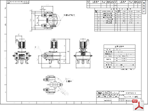 ケミカル機器 チューブポンプ CZT-25-1 標準図 PDF