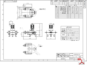 ケミカル機器 チューブポンプ CZT-25-2 標準図 PDF