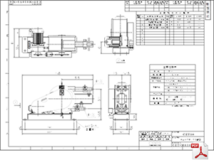 ケミカル機器 チューブポンプ CZT-38 標準図 PDF