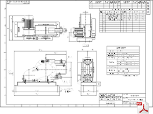 ケミカル機器 チューブポンプ CZT-50 標準図 PDF