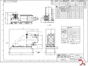 ケミカル機器 チューブポンプ CZT-65 標準図 PDF