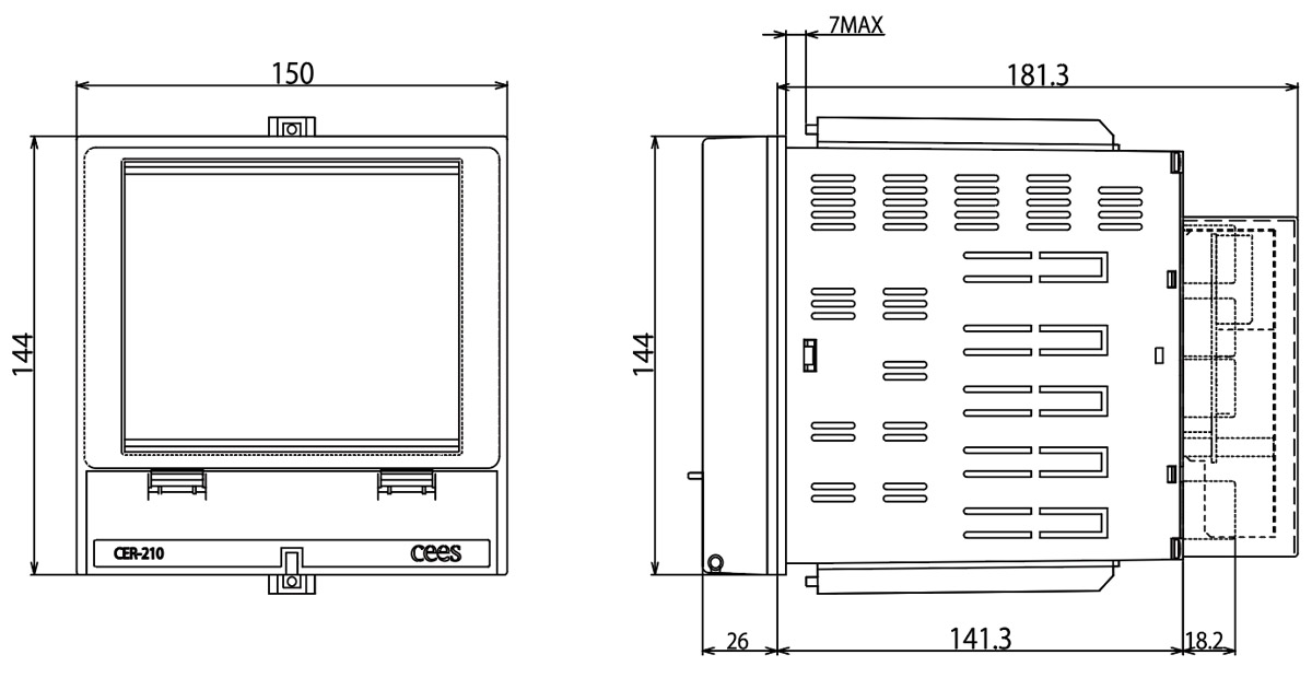 計測機器 pH記録計 CER-210