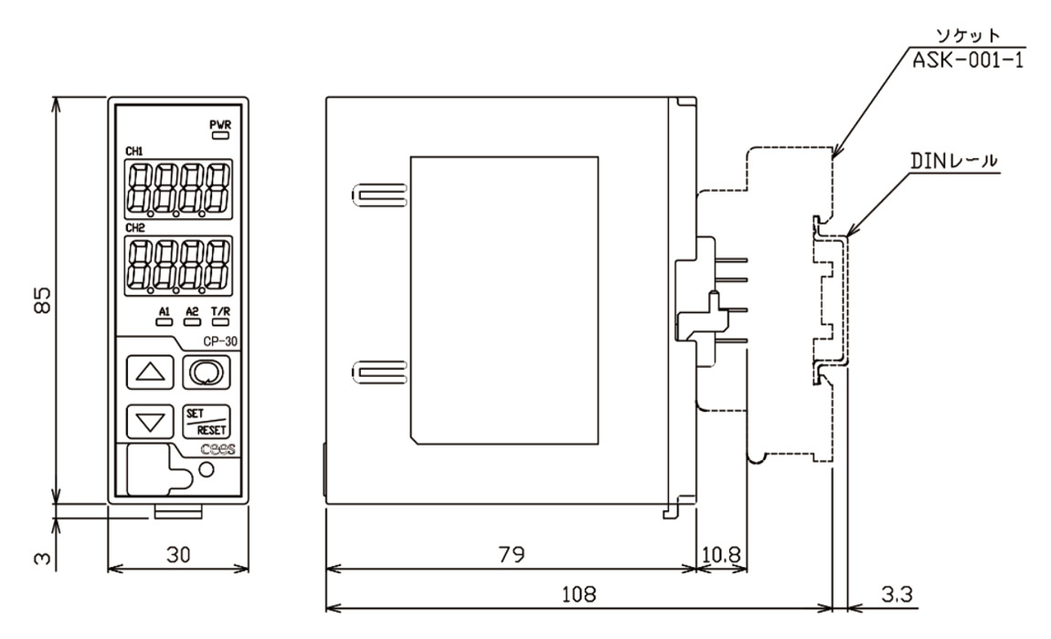 計測機器 pH記録計 CP-30-PH