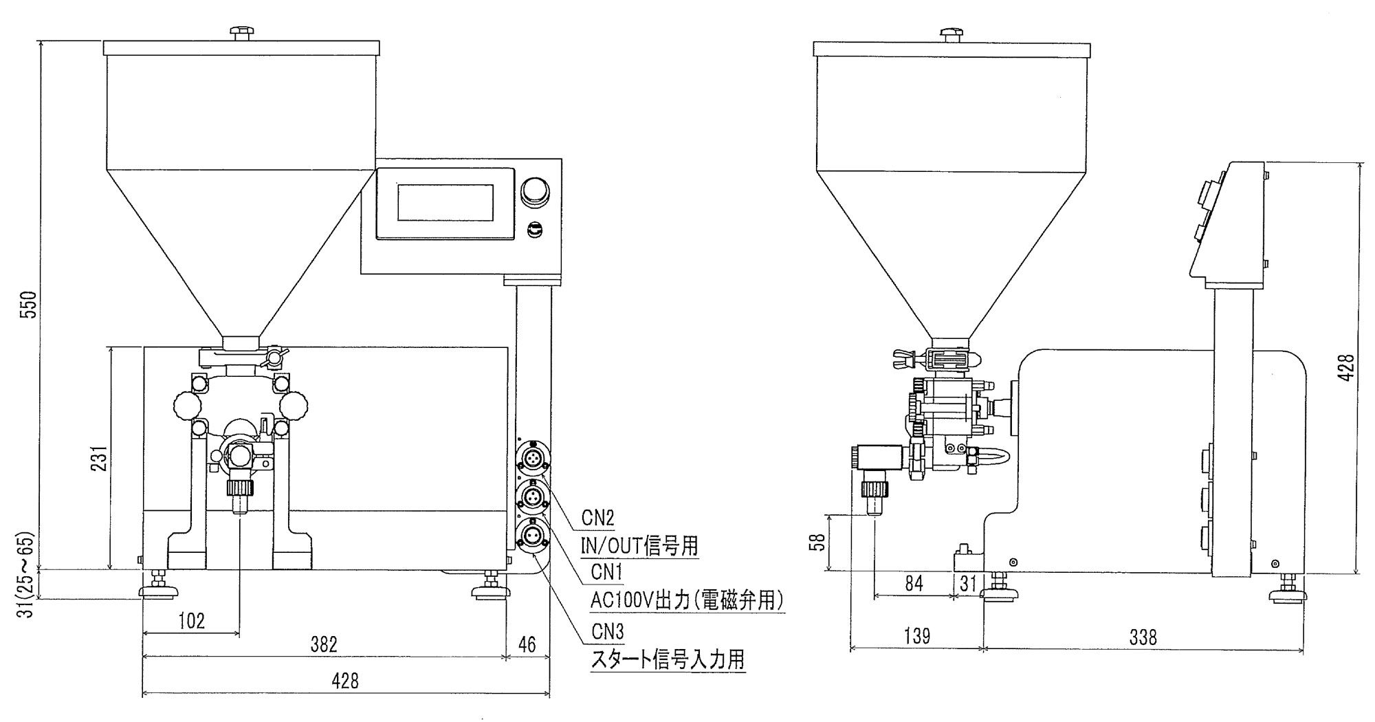 食品事業 ロータリー式 卓上 充填機 YDR-Ⅲ