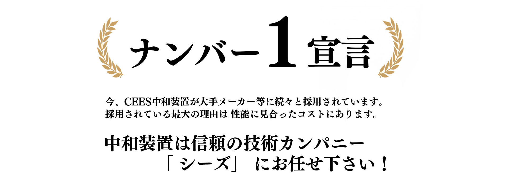 シーズ株式会社 ナンバーワン宣言